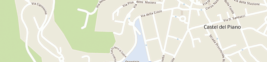 Mappa della impresa coser confesercenti servizi srl a CASTEL DEL PIANO