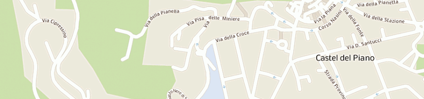 Mappa della impresa albergo ristorante 'da venerio' a CASTEL DEL PIANO