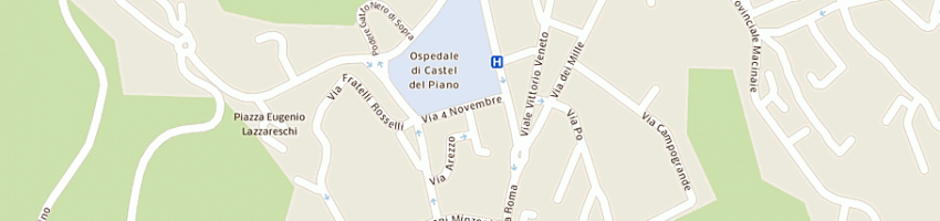 Mappa della impresa studio in di angeli alessandra a CASTEL DEL PIANO