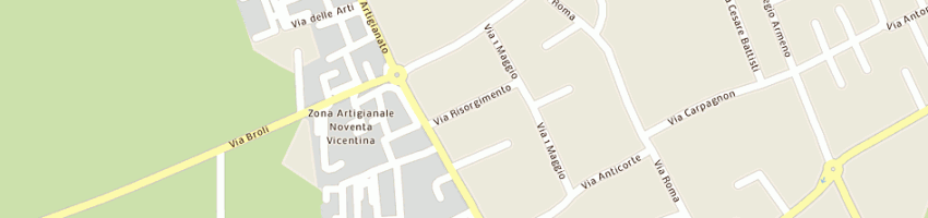 Mappa della impresa dovigo antonio a NOVENTA VICENTINA
