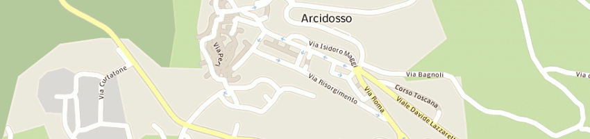 Mappa della impresa tecno bike amiata di ferrari alberto a ARCIDOSSO