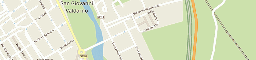 Mappa della impresa supermercati pam spa a SAN GIOVANNI VALDARNO