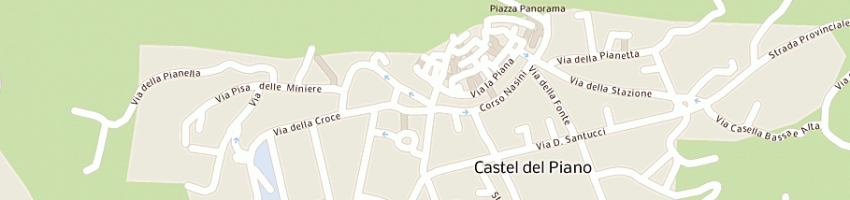Mappa della impresa la pizza pazza snc a CASTEL DEL PIANO