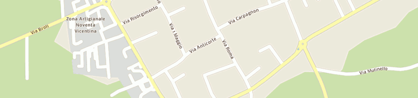 Mappa della impresa guariento vittorio a NOVENTA VICENTINA