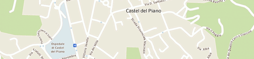 Mappa della impresa agenzia immre dama sas di ferri daiana e c a CASTEL DEL PIANO