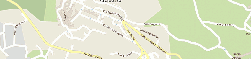 Mappa della impresa confederazione italiana agricoltori a ARCIDOSSO