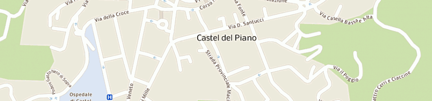 Mappa della impresa le macinaie incoming sas a CASTEL DEL PIANO
