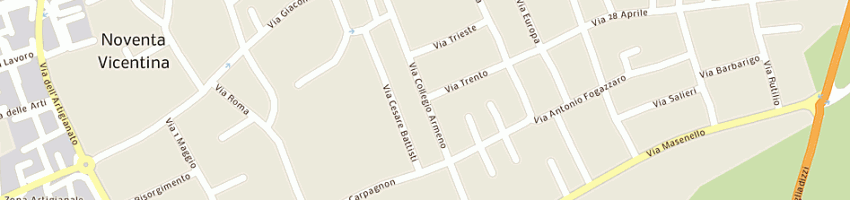 Mappa della impresa giacomuzzi centro contabile srl a NOVENTA VICENTINA