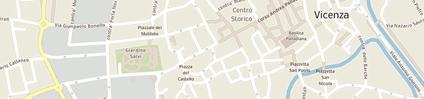 Mappa della impresa de facci luigi (spa) a VICENZA