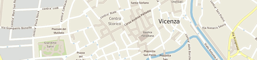 Mappa della impresa agenzia viaggi a palladio srl a VICENZA