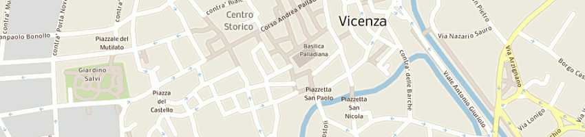 Mappa della impresa soraru' snc di soraru' virgilio e giorgio e c a VICENZA