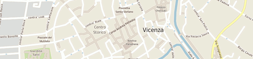 Mappa della impresa antica casa della malvasia (snc) a VICENZA