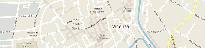 Mappa della impresa bi e pi sas di piazzetta angelica e c a VICENZA