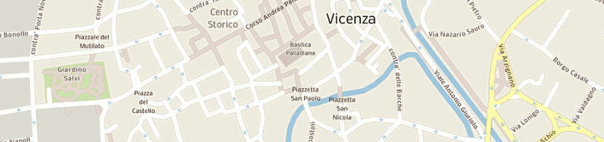 Mappa della impresa de bernardini giuseppe e figli (sas) a VICENZA
