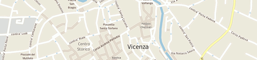 Mappa della impresa unione tra i comuni della provincia di vicenza a VICENZA