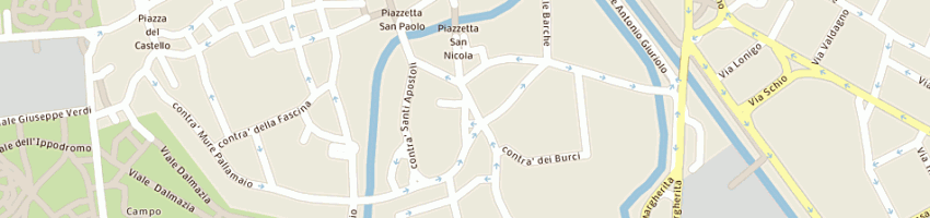 Mappa della impresa osteria cursore di luca e fabrizio rigodanza e c snc a VICENZA