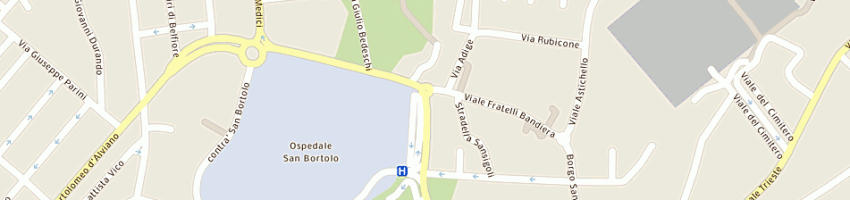 Mappa della impresa variati alberto e c sas a VICENZA