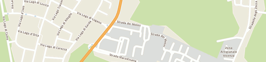 Mappa della impresa modelleria vicentina snc di padovani fabio e c a VICENZA