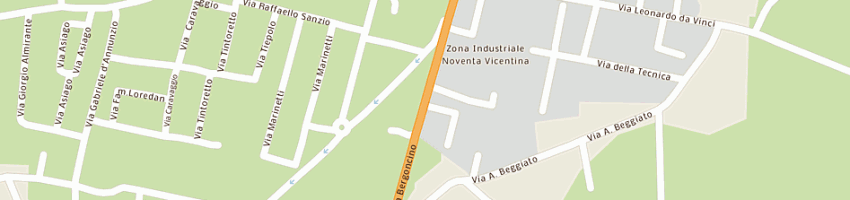 Mappa della impresa autofficina dueci snc di cenzi lorenzo e costa federica a NOVENTA VICENTINA
