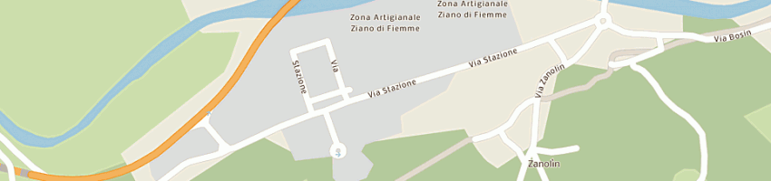 Mappa della impresa magnifica comunita di fiemme azienda segagione legnami spa a ZIANO DI FIEMME