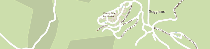 Mappa della impresa consorzio riunito delle strade vicinali di seggiano a SEGGIANO