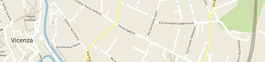 Mappa della impresa farmacia corso padova snc a VICENZA
