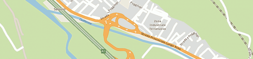 Mappa della impresa nuova giacomelli srl a TERRANUOVA BRACCIOLINI