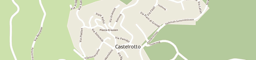 Mappa della impresa azienda municipalizzata gestione patrimonio forestale a CASTELROTTO