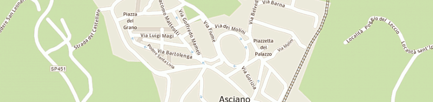 Mappa della impresa comune di asciano a ASCIANO