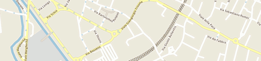 Mappa della impresa di gv edilizia srl a VICENZA
