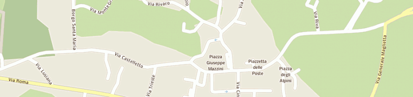 Mappa della impresa trattoria al cappello a BREGANZE