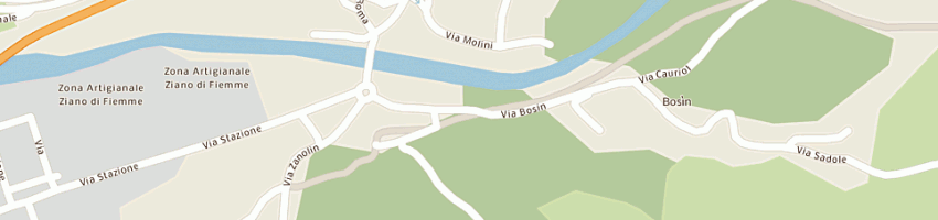 Mappa della impresa flli mattioli di mattioli mauro e c snc a ZIANO DI FIEMME