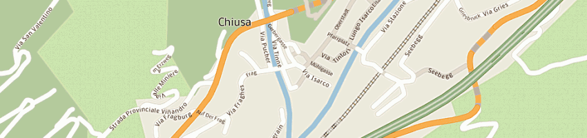 Mappa della impresa sport trocker a CHIUSA