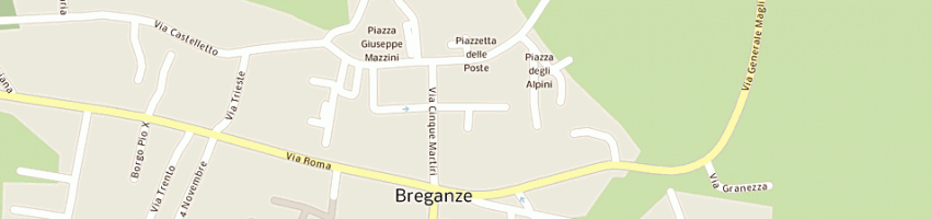 Mappa della impresa salone paolo e romina di zanazzo paolo e garzotto romina snc a BREGANZE