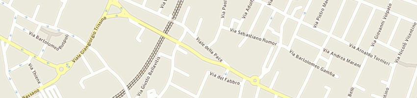 Mappa della impresa bedin claudio a VICENZA