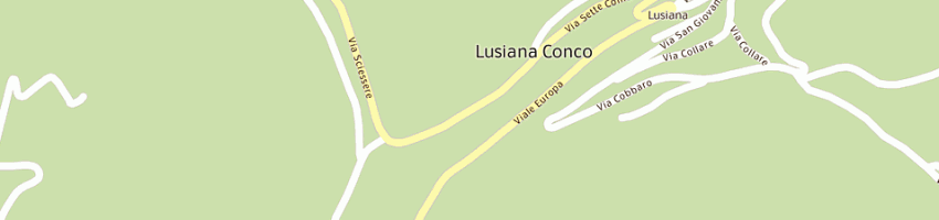 Mappa della impresa falegnameria pozza di pozza francesco e figli (snc) a LUSIANA