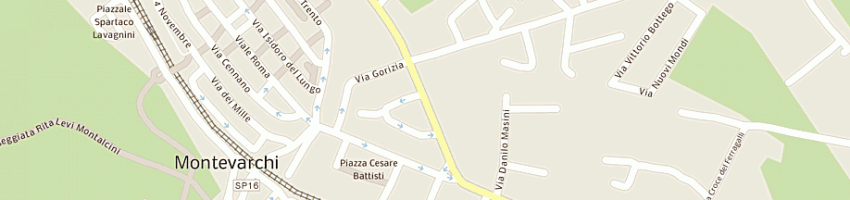 Mappa della impresa carresi srl a MONTEVARCHI