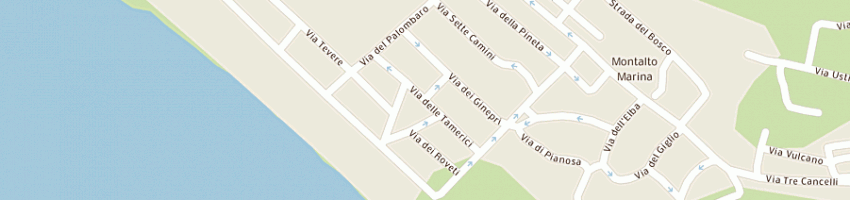 Mappa della impresa hotel enterprise a MONTALTO DI CASTRO