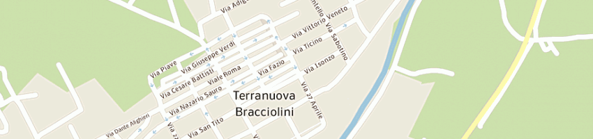 Mappa della impresa parrrucchiera bricchi e grifoni sdf a TERRANUOVA BRACCIOLINI