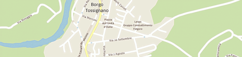 Mappa della impresa comune di fontanelice a BORGO TOSSIGNANO