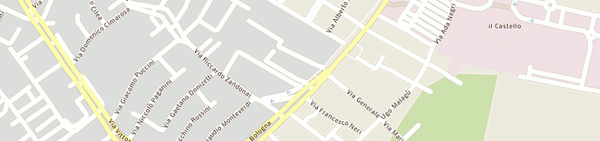 Mappa della impresa benini a FERRARA