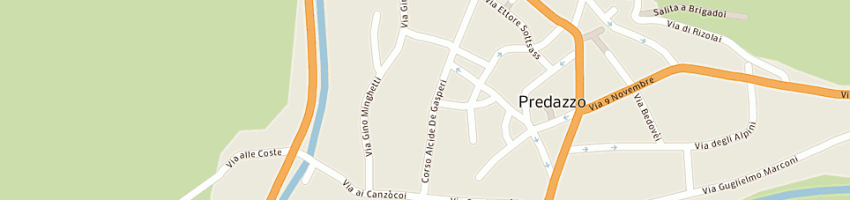 Mappa della impresa istituto di istruzione a PREDAZZO