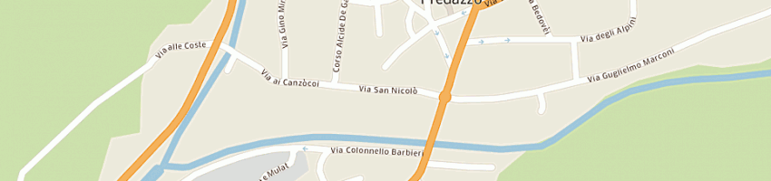 Mappa della impresa gilardi vittorio a PREDAZZO