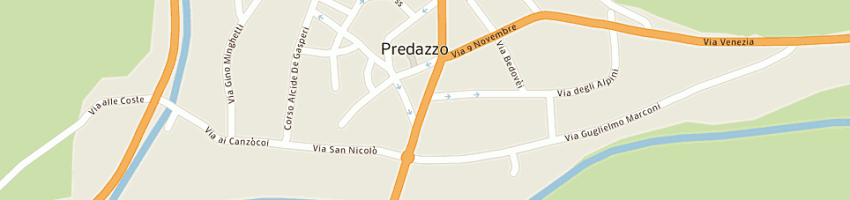 Mappa della impresa pasticceria lisa a PREDAZZO