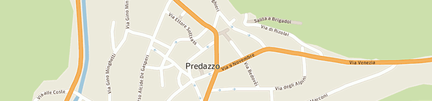Mappa della impresa le monchere sas a PREDAZZO
