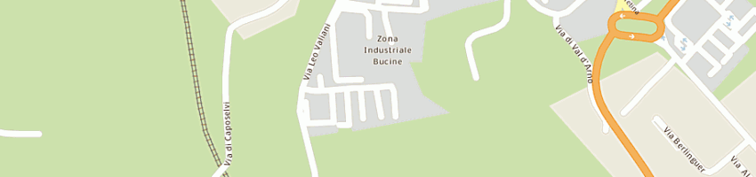 Mappa della impresa calzaturificio isamat (snc) a BUCINE