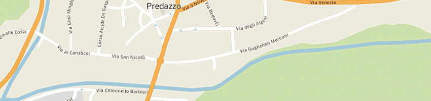 Mappa della impresa contfiemme (snc) a PREDAZZO
