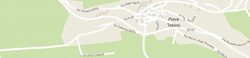 Mappa della impresa biblioteca comunale a PIEVE TESINO