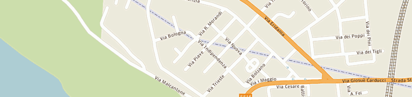 Mappa della impresa tassi alberto a OCCHIOBELLO