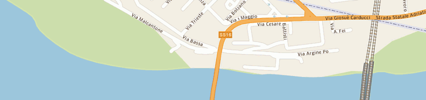 Mappa della impresa ristorante la pergola di malvezzi amabilia a OCCHIOBELLO